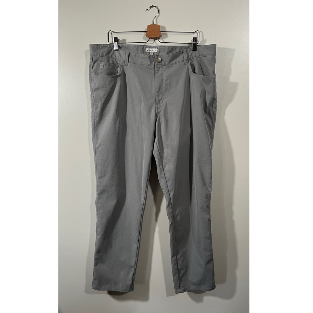 Peter Millar Crown Sport eb66 Performance Five-Pocket Pant Gale Gray Size 40x32 - Picture 3 of 12